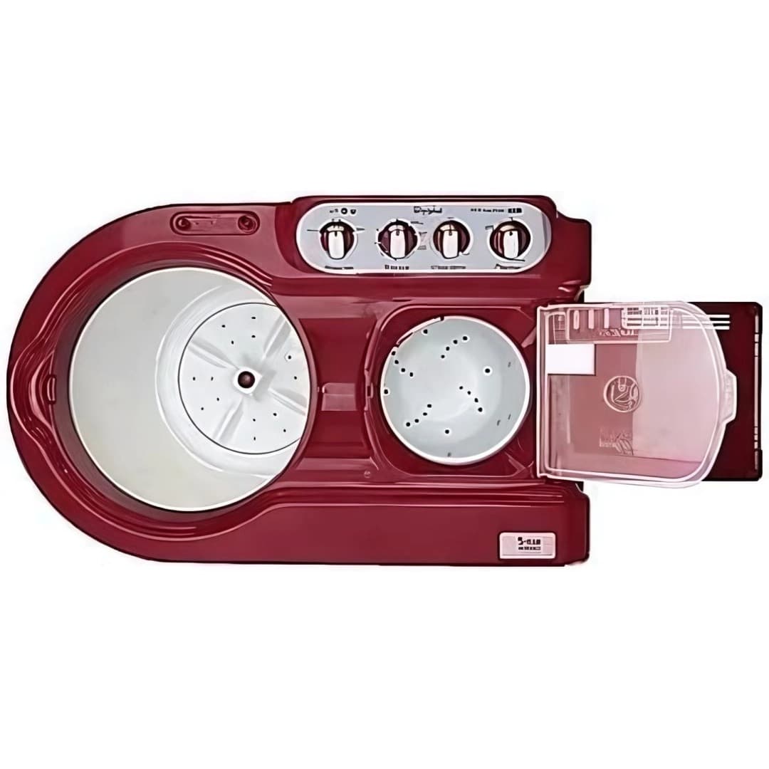 Whirlpool Top Load Semi Automatic Washing Machine 8 KG (SA 80 A 5S-White With Coral Red Lid)