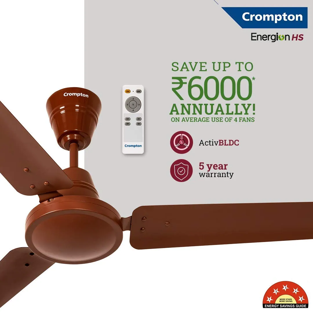 Crompton Energion HS ( 1200 MM ) Ceiling Fan With Remote Control