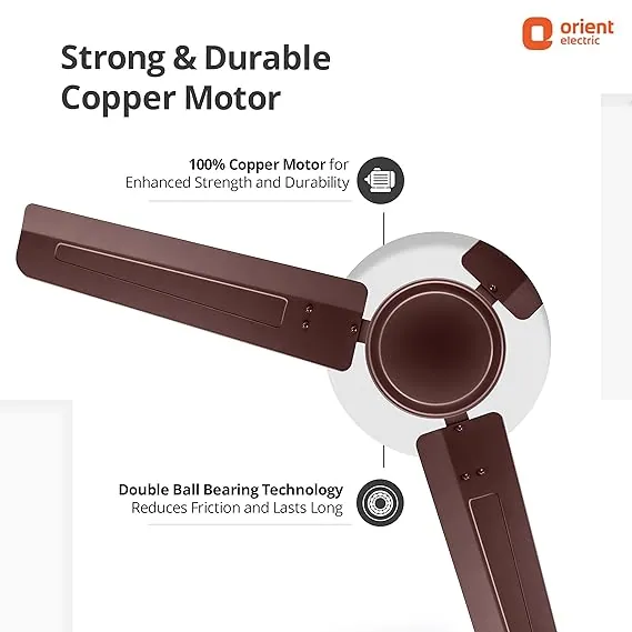 Orient Electric Falcon 400 (1200MM) Brown Ceiling Fan