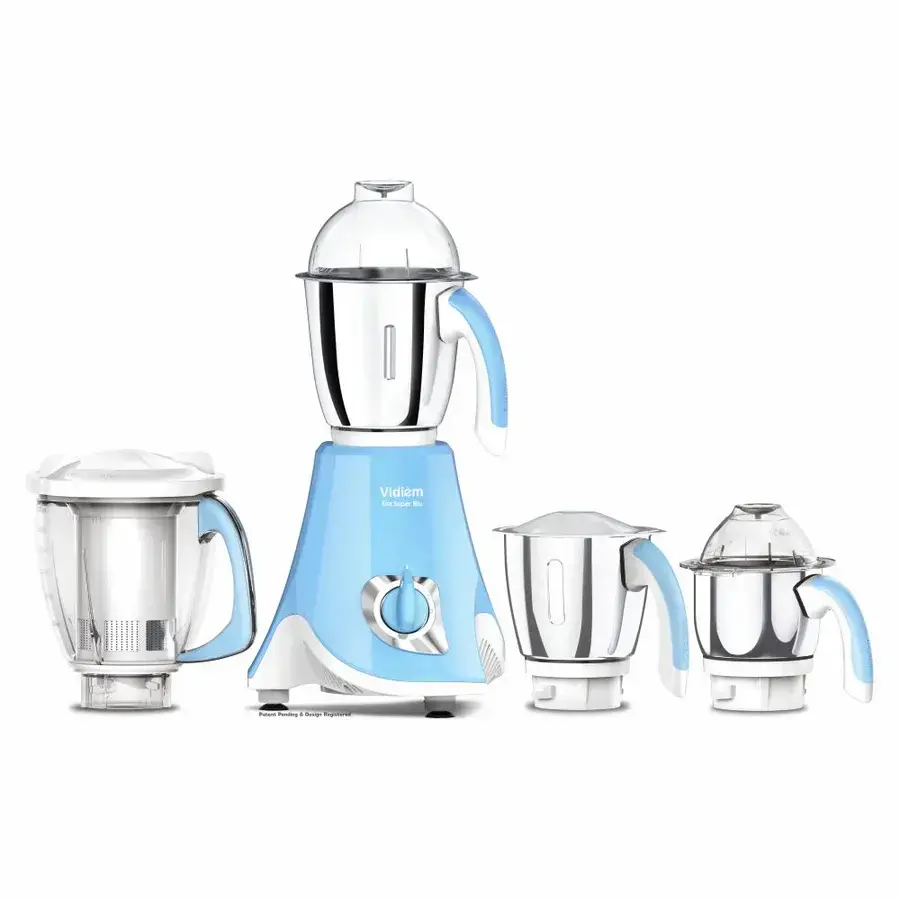 Vidiem Eva Super Blu 750 W Mixer Blue 4 Jars