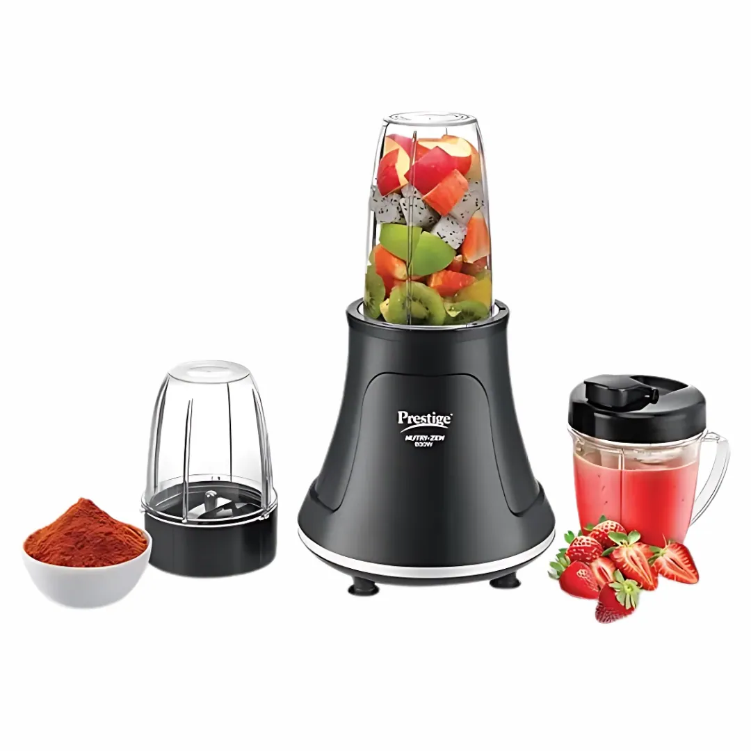Prestige Nutri Zen Mixer Grinder 3 Polycarbonate Jars Black