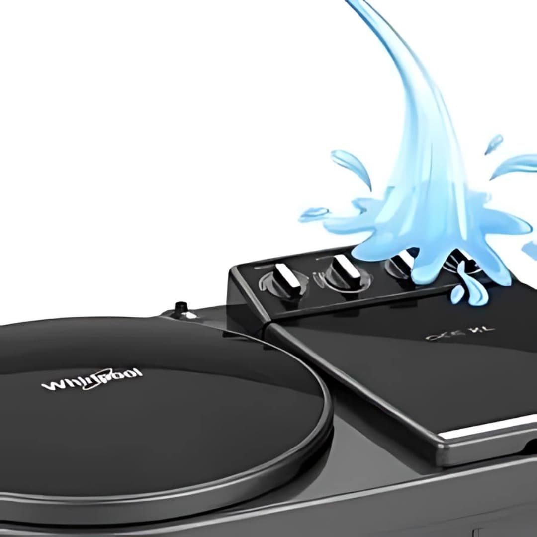 Whirlpool Top Load Semi Automatic Washing Machine 9.5 KG (SA 95 X 5S-White With Royal Purple Lid)