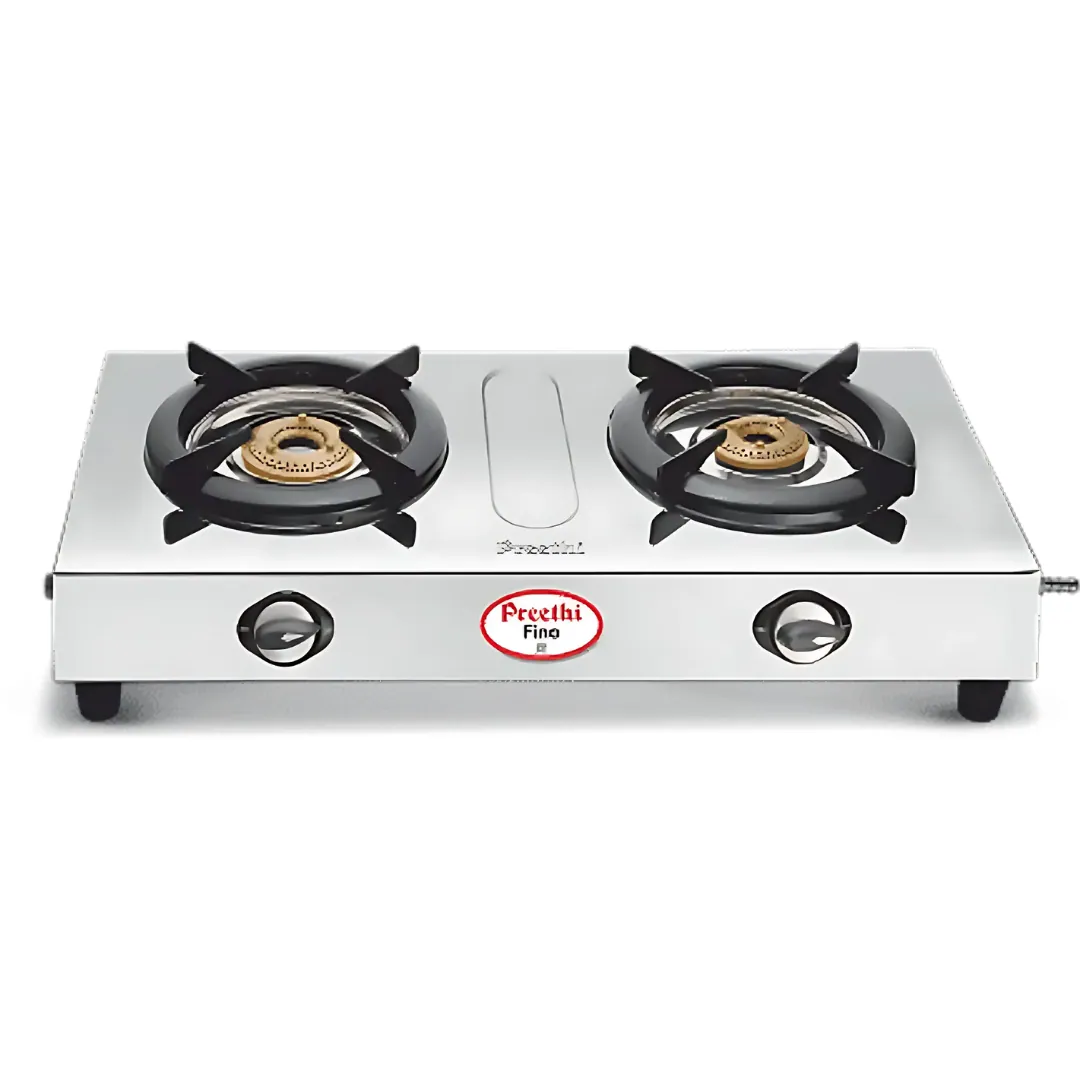 Preethi Fino Stainless Steel 2B Silver - Gas Stove