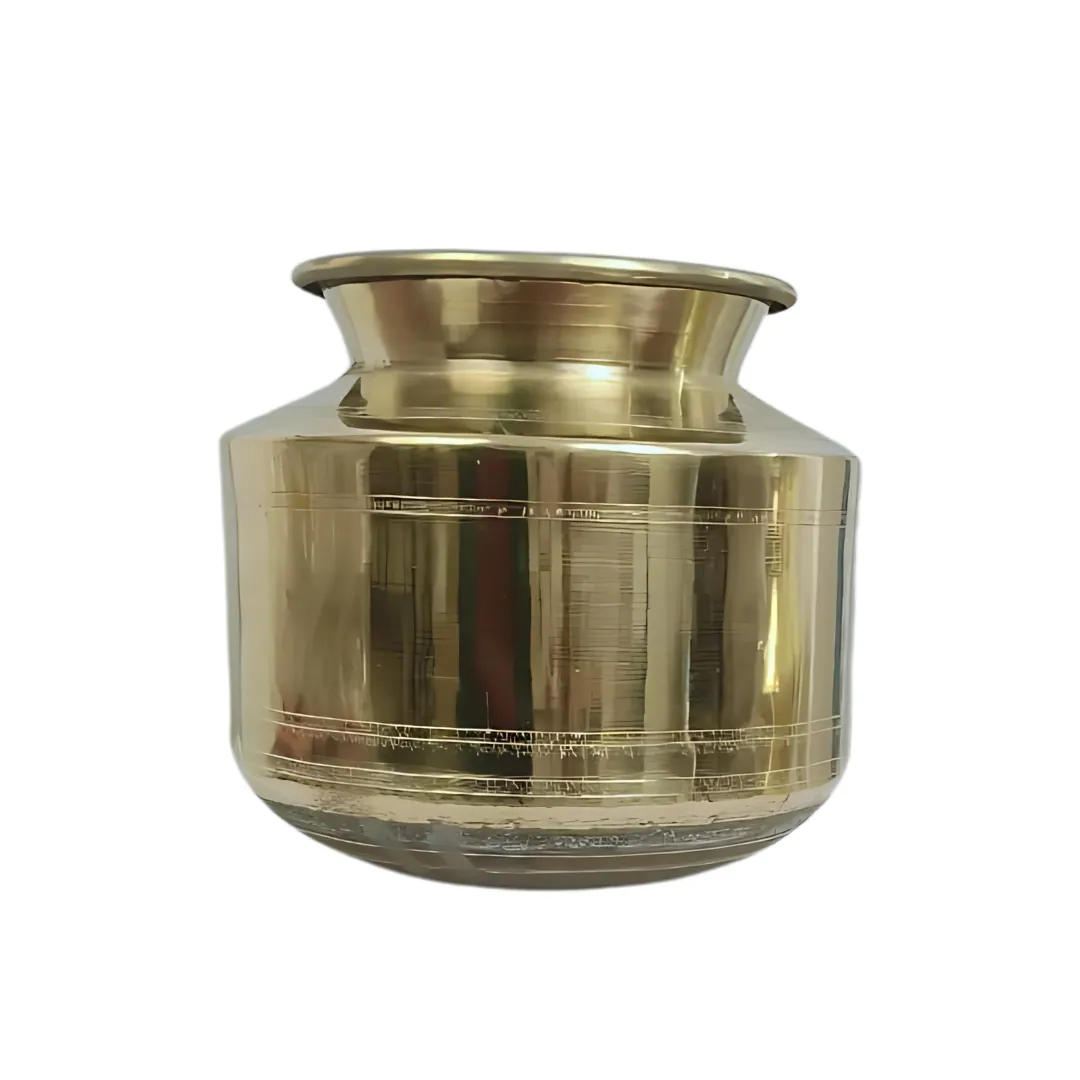 Brass Naattu Thavalai Pongal Paanai - 7