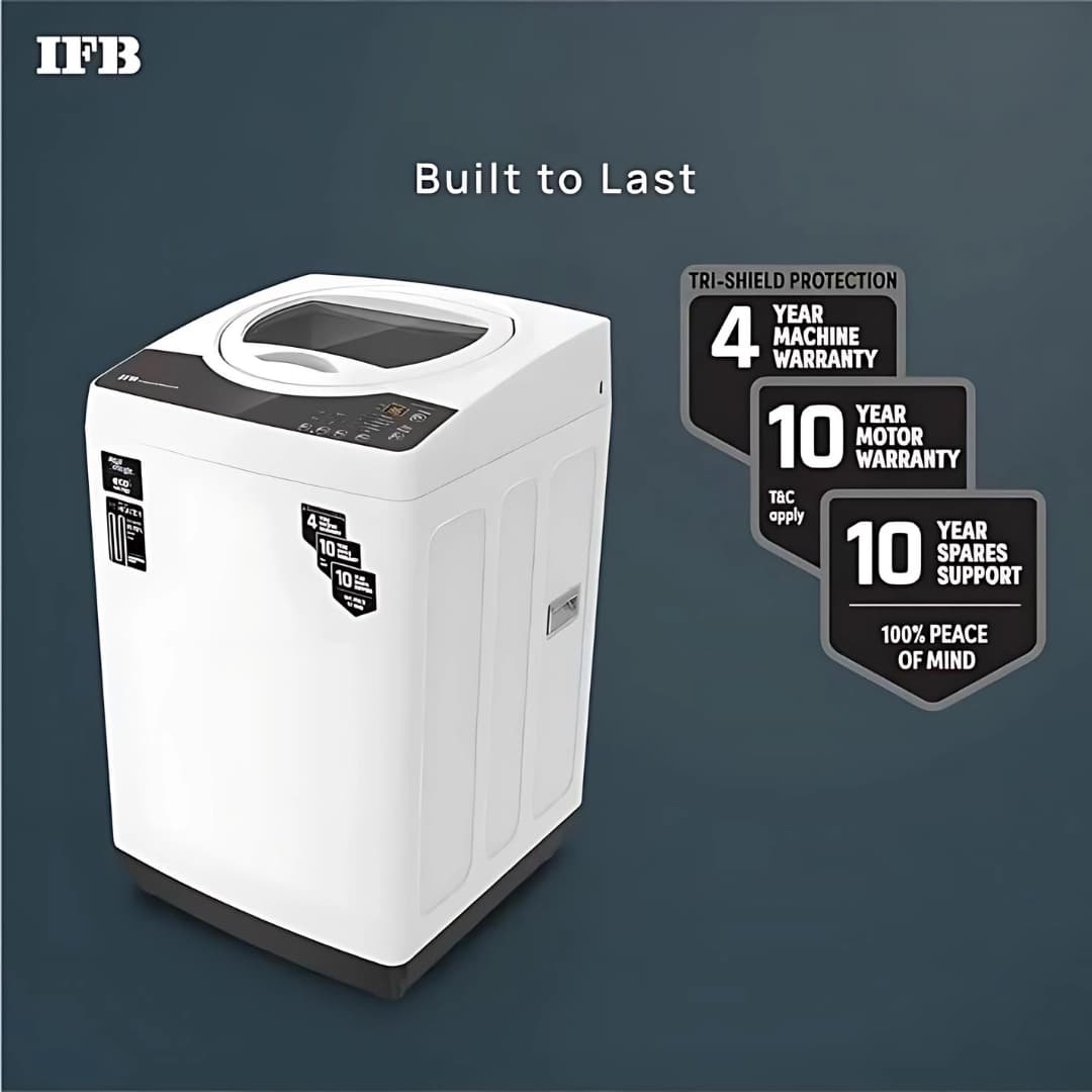 IFB Top Load Fully Automatic Washing Machine 7 KG (TL-R1WH 7.0KG AQUA-Light Grey)