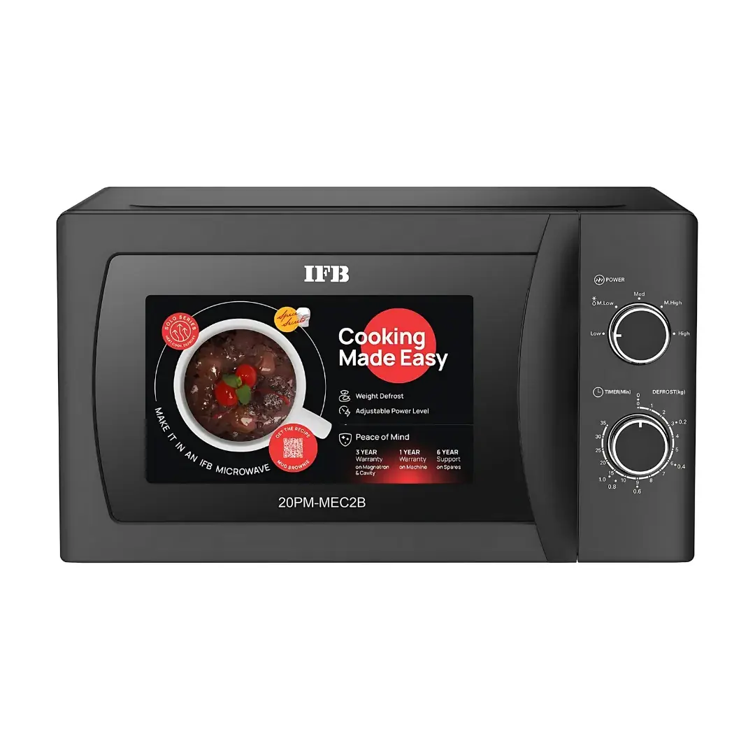 IFB Microwave Oven 20PM MEC2B 20 Ltr Oven Toaster Grill Black