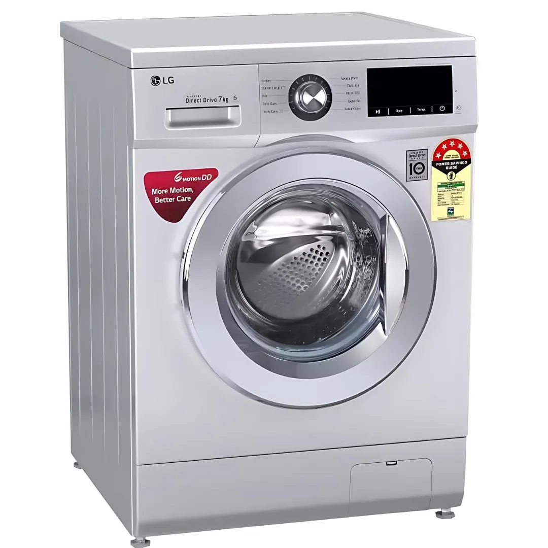 LG Front Load Fully Automatic Washing Machine 7 KG (FHM1207ZDL-Luxury Silver)