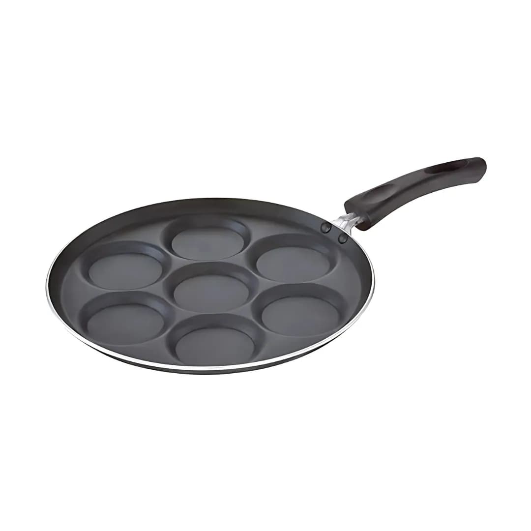 Premier Non-Stick Aluminium Mini Uthappam Tawa 28 CM Black