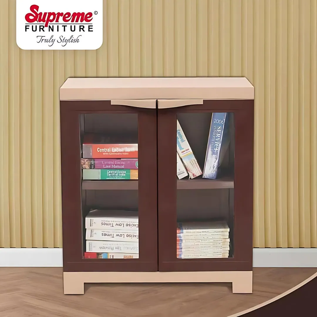 Supreme Fusion 1 FG Small Brown & Sandal Storage Plastic Cupboard