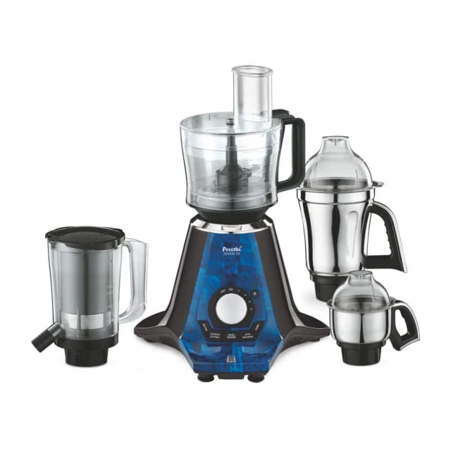 Preethi Zodiac 2.0 750 W Mixie Black With Blue With 4 Jars