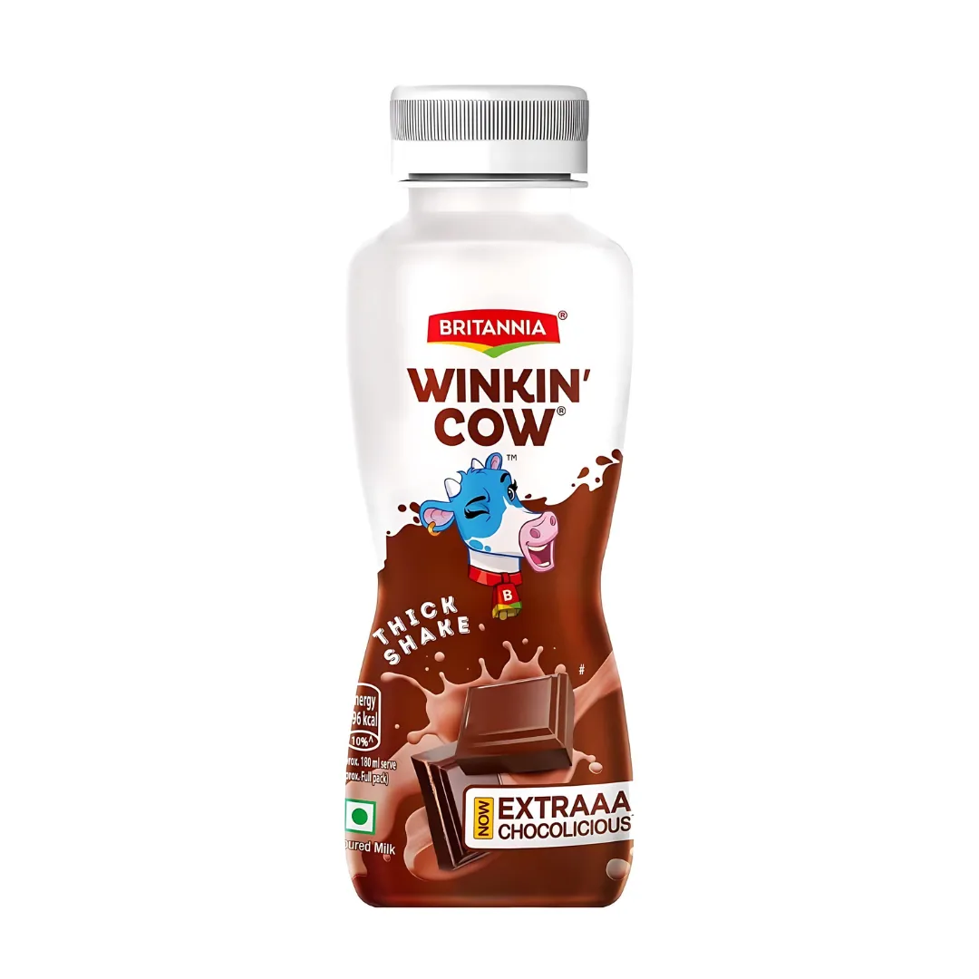 Britannia Winkin Cow Chocolate Milk Shake - Medium (180 ML)